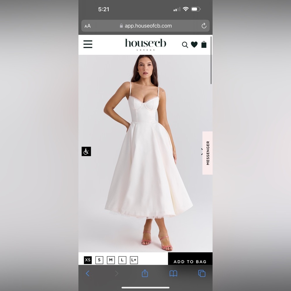 MADEMOISELLE
WHITE TULLE MIDI DRESS HOUSE OF CB